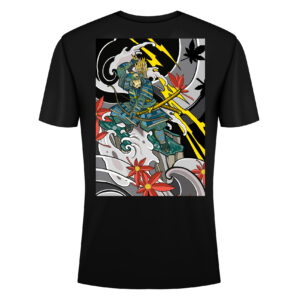 Colección Marlon parra - Polera Samurai arco y flecha Negra